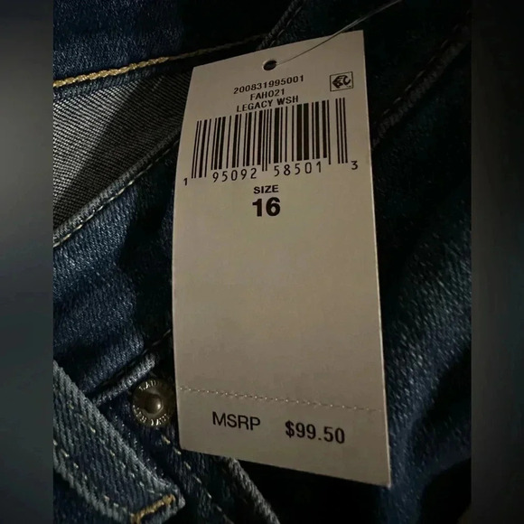 Ralph Lauren high rise bootleg legacy wash jeans women’s 16/33 - Picture 12 of 12